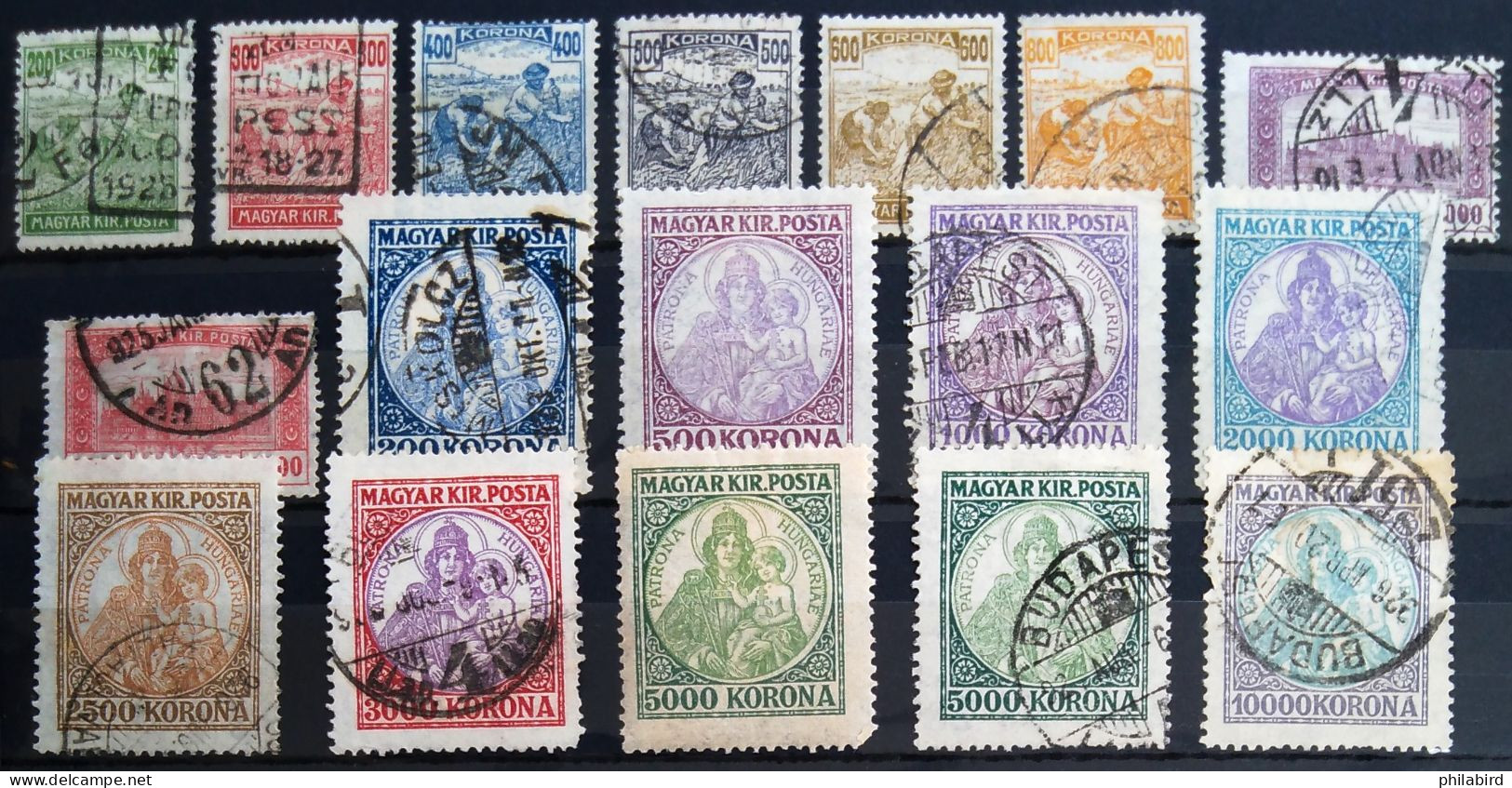 HONGRIE                        N° 351/367                  OBLITERE - Used Stamps