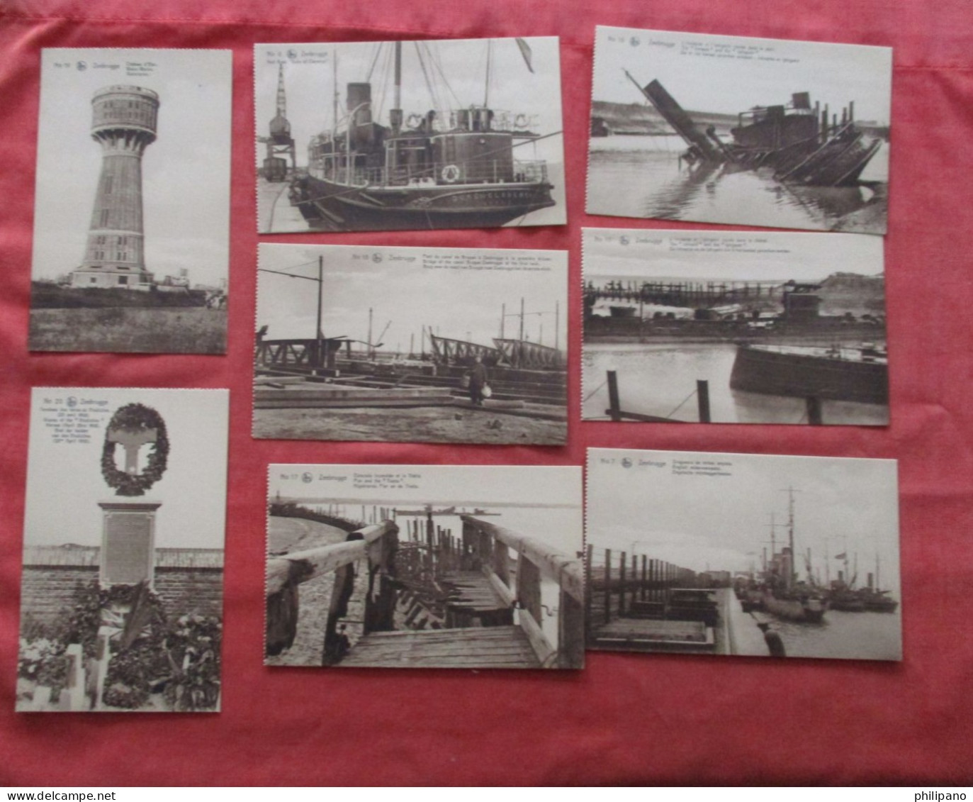 Lot Of 8  Zeebrugge Belgium > West Flanders > Zeebrugge   Ref 6349 - Zeebrugge