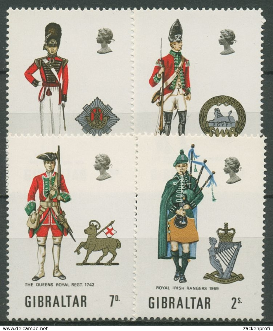 Gibraltar 1970 Militäruniformen 237/40 Postfrisch - Gibraltar