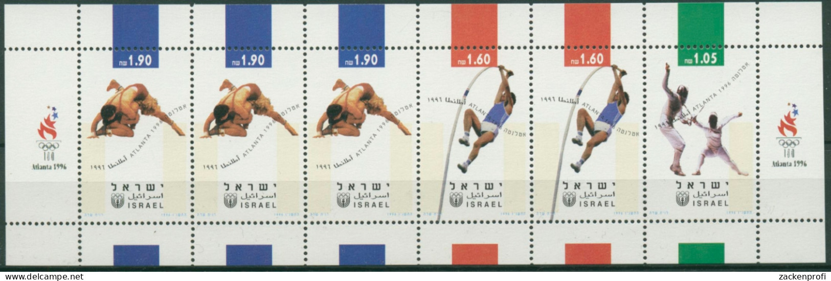 Israel 1996 Olymp. Sommerspiele Atlanta 1397/99 H.-Blatt Postfrisch (C30341) - Postzegelboekjes