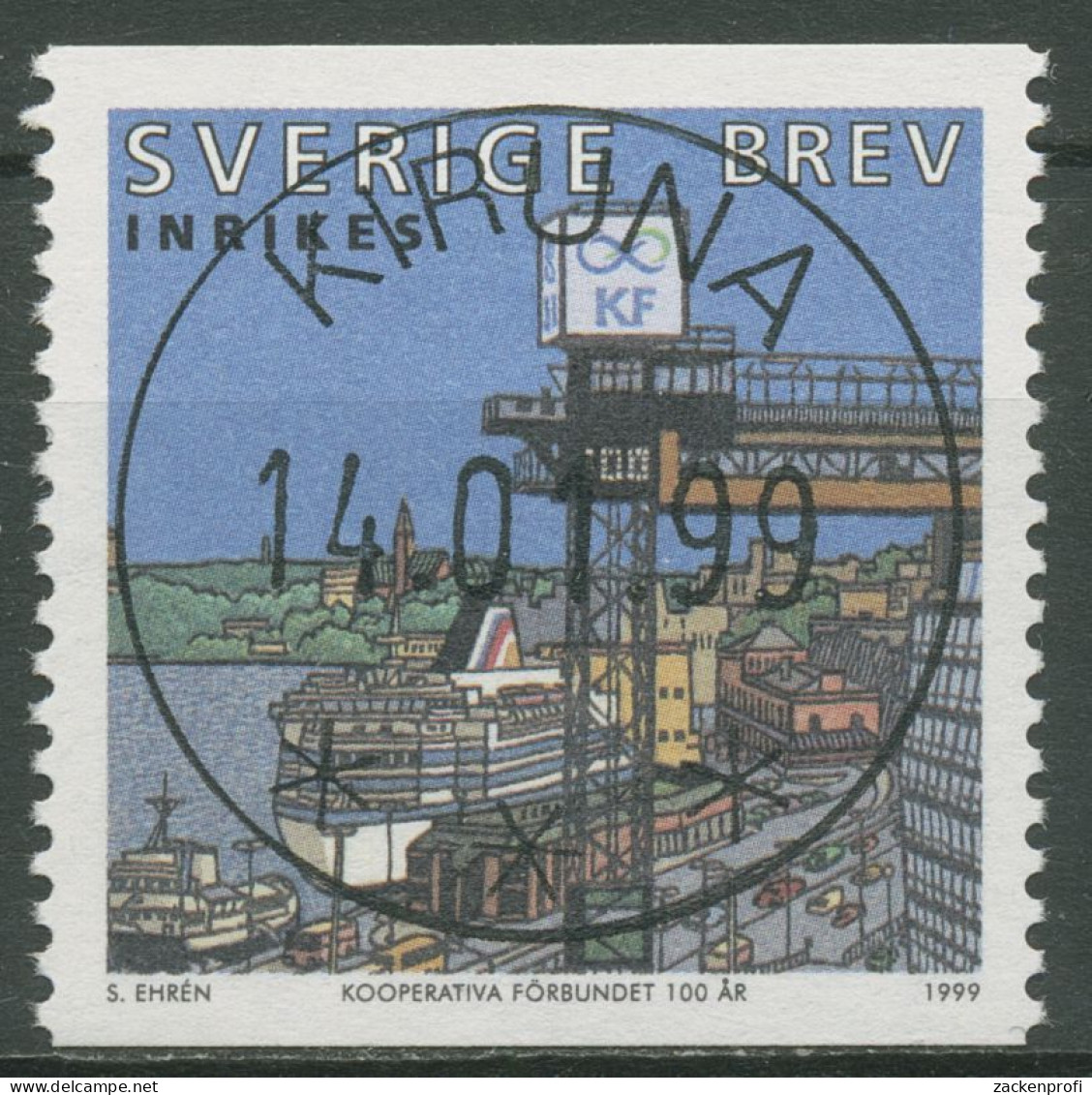 Schweden 1999 Konsumgenossenschaften Hafen Stockholm 2097 Mit TOP-ESST - Used Stamps