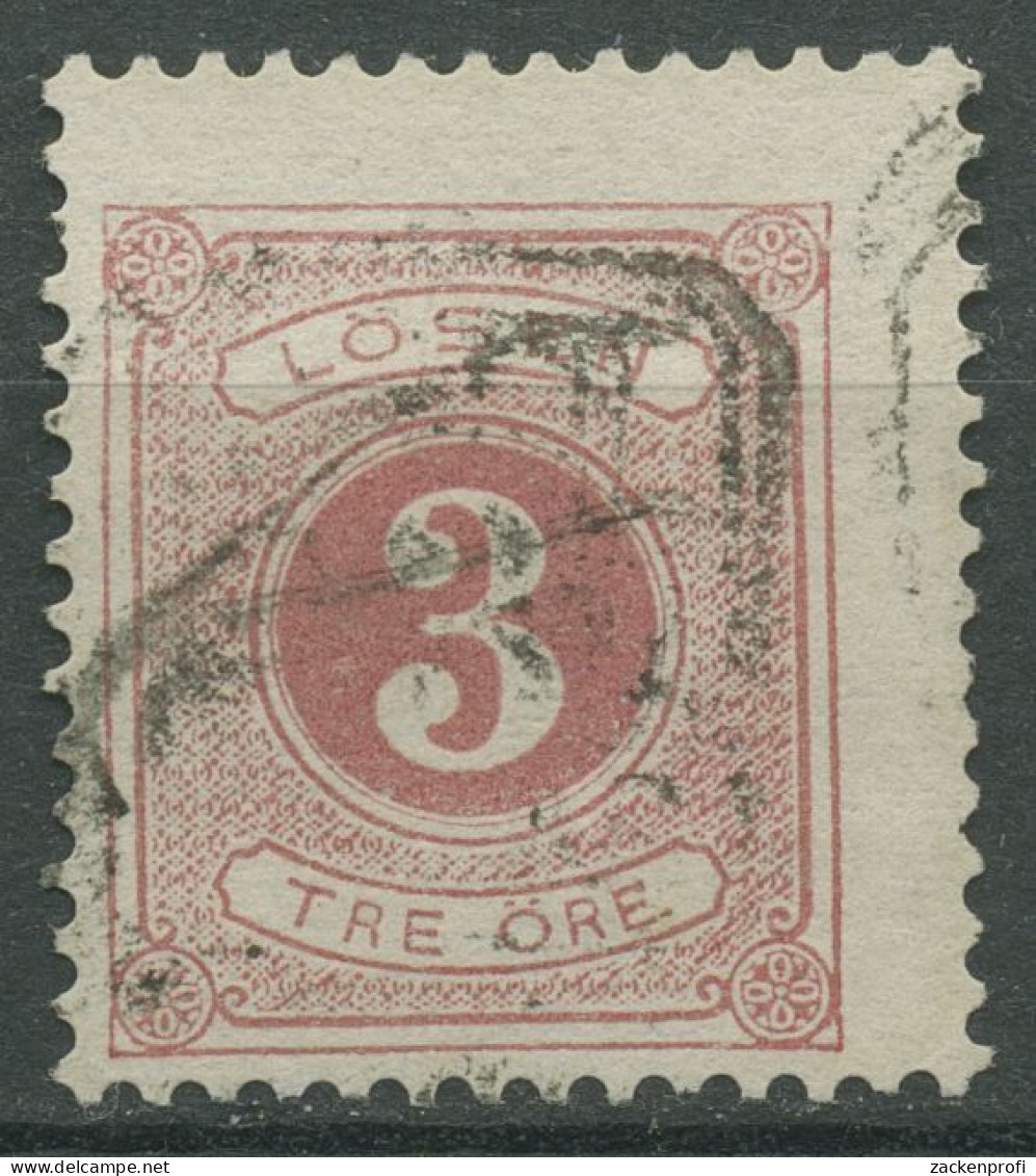 Schweden 1877 Portomarken Ziffernzeichnung Inschrift LÖSEN P 2 B Gestempelt - Impuestos