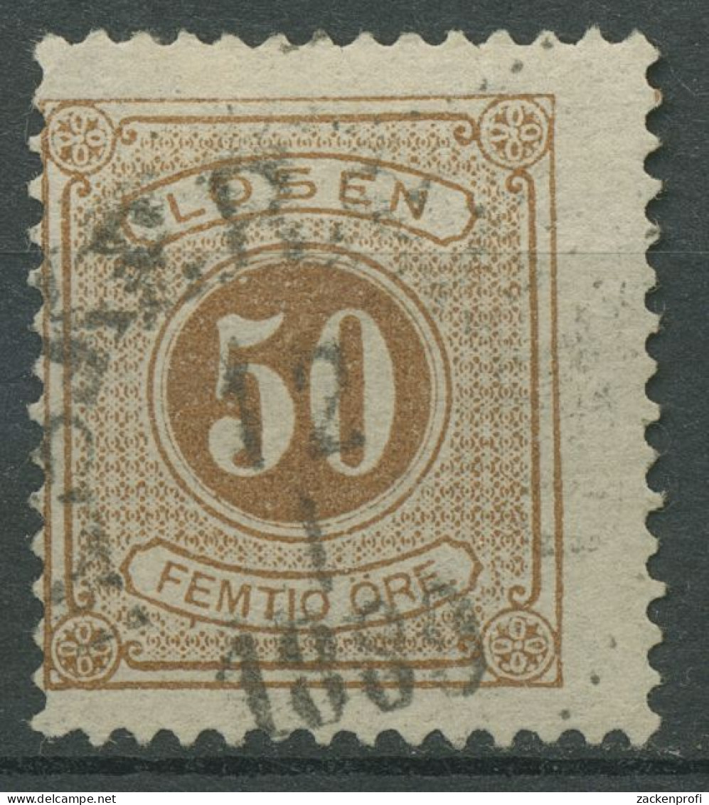 Schweden 1877 Portomarken Ziffernzeichnung Inschrift LÖSEN P 9 B Gestempelt - Impuestos