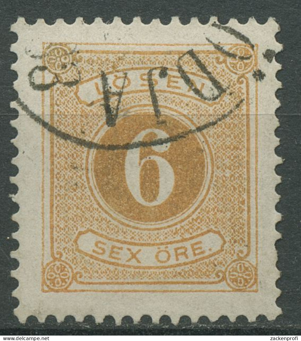 Schweden 1877 Portomarken Ziffernzeichnung Inschrift LÖSEN P 4 B Gestempelt - Portomarken