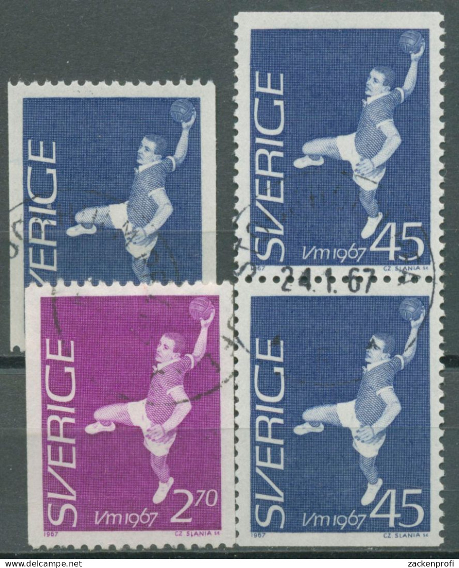 Schweden 1967 Handball-WM 568/69 Gestempelt - Used Stamps