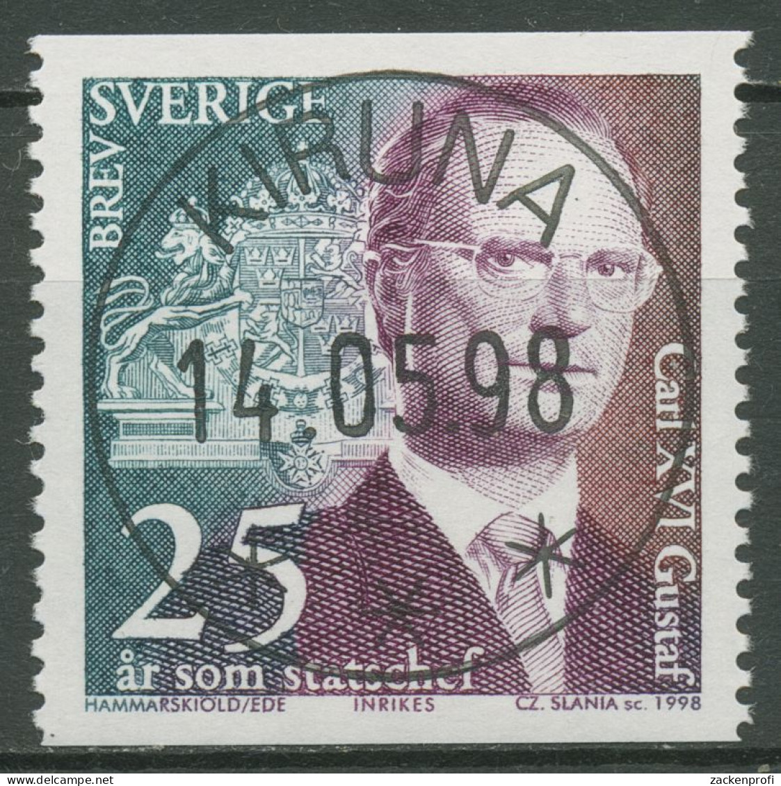 Schweden 1998 König Carl XVI: Gustav 2063 Mit TOP-ESST - Oblitérés