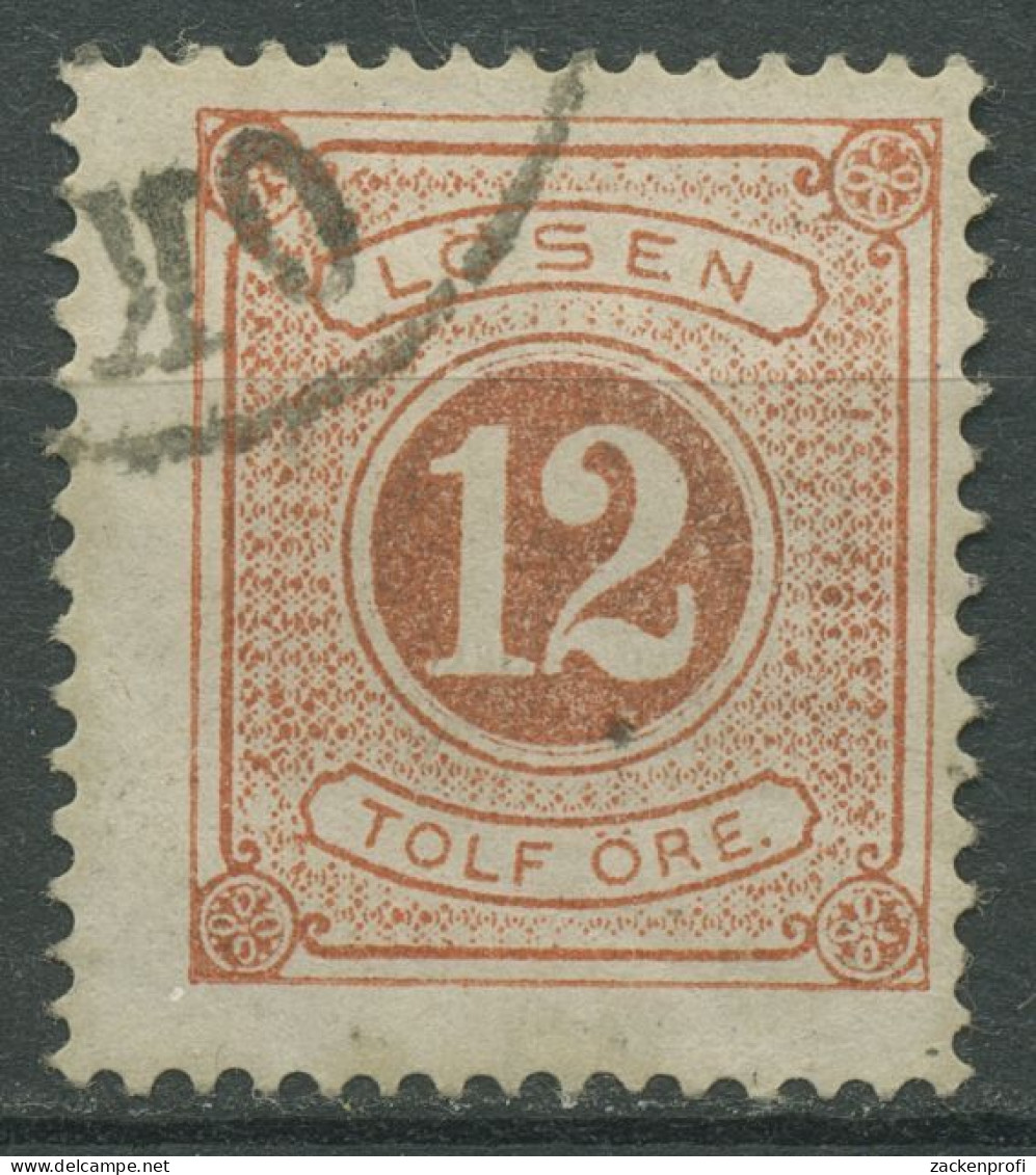 Schweden 1877 Portomarken Ziffernzeichnung Inschrift LÖSEN P 5 A Gestempelt - Postage Due