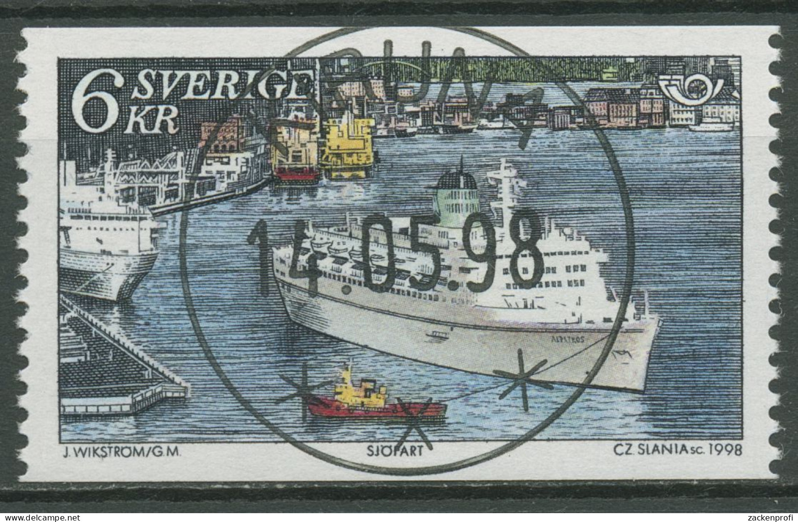 Schweden 1998 NORDEN Hafen Stockholm, Schiff "Albatros" 2062 Mit TOP-ESST - Oblitérés