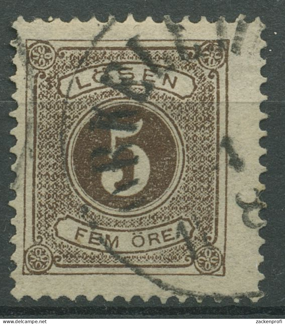 Schweden 1877 Portomarken Ziffernzeichnung Inschrift LÖSEN P 3 B Gestempelt - Postage Due