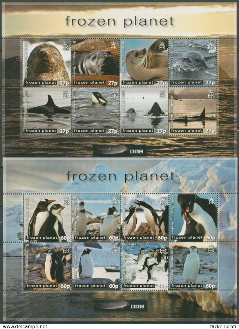 Britische Antarktis 2011 Tiere BBC "Frozen Planet" 545/60 K Postfrisch (C40425) - Unused Stamps