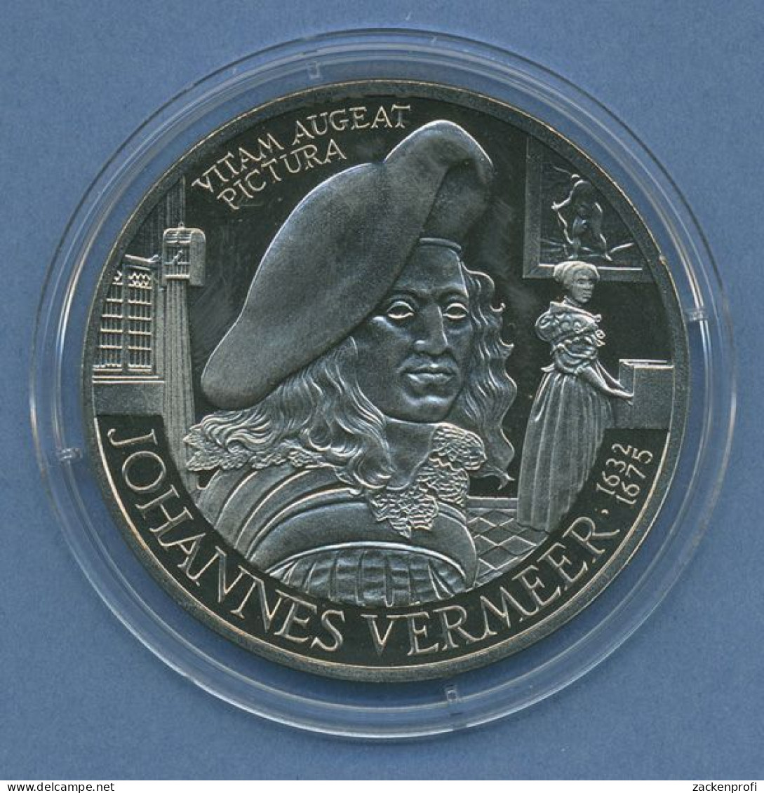 Niederlande 10 ECU 1996, Barock Maler Johannes Vermeer, St In Kapsel (m4728) - Sonstige & Ohne Zuordnung