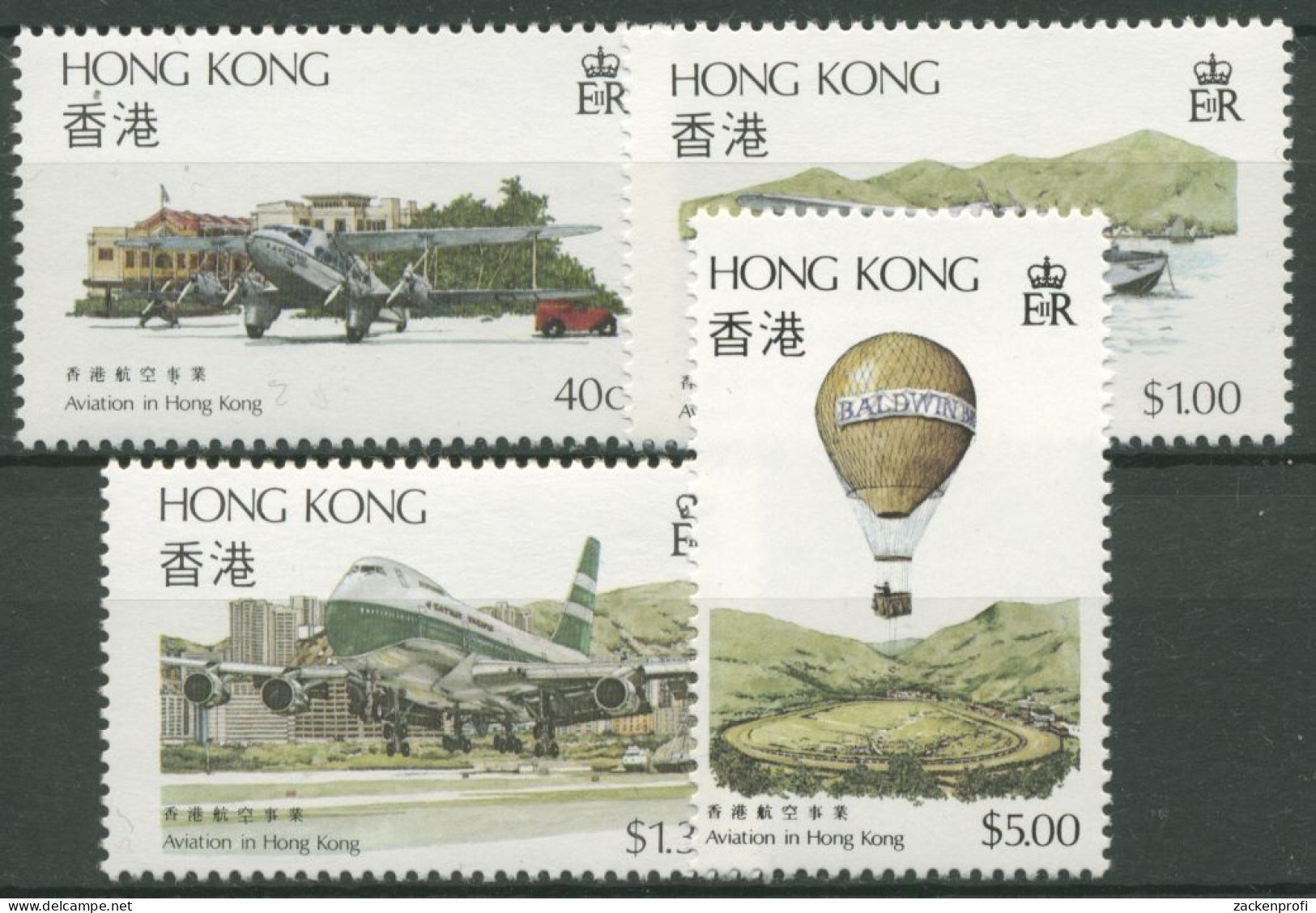 Hongkong 1984 Luftfahrt In Hongkong Flugboot Boeing 423/26 Postfrisch - Unused Stamps