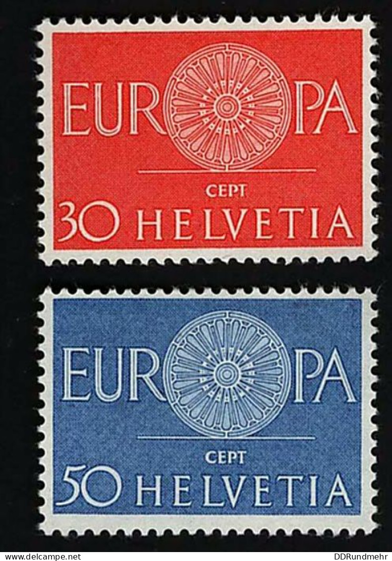 1960 Europa   Michel CH 720 - 721 Stamp Number CH 400 - 401 Yvert Et Tellier CH 666 - 667 Xx MNH - Nuevos