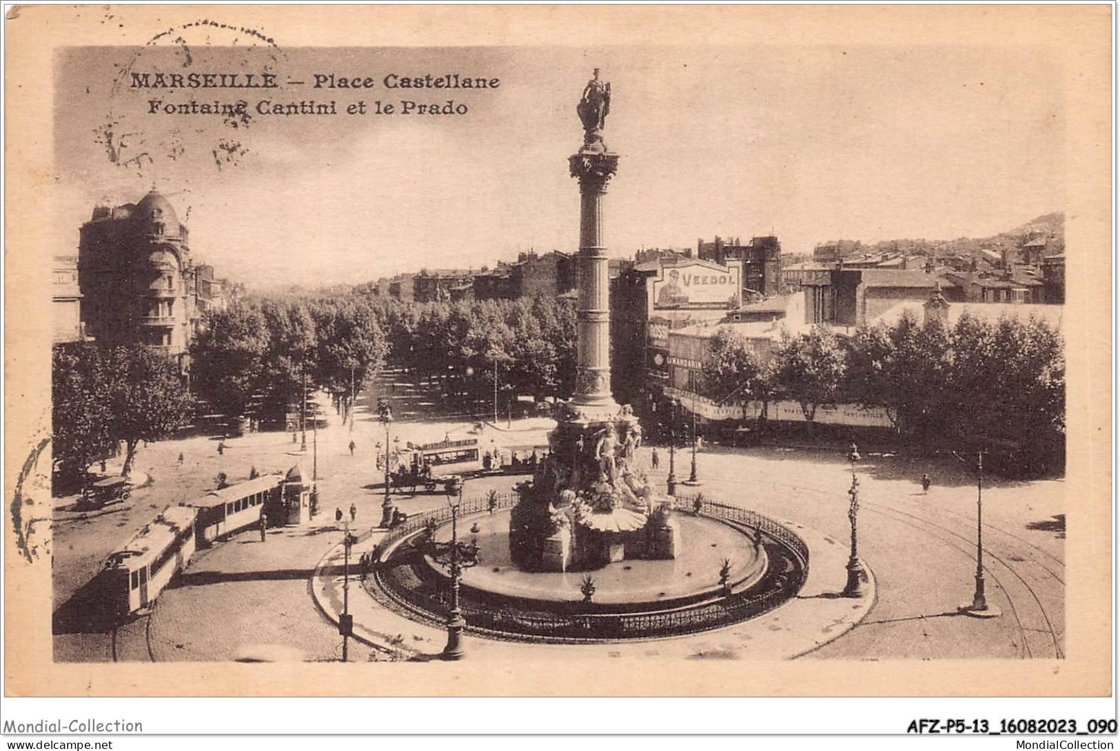 AFZP5-13-0392 - MARSEILLE - Place Castellane - Fontaine Cantini Et Le Prado - Castellane, Prado, Menpenti, Rouet