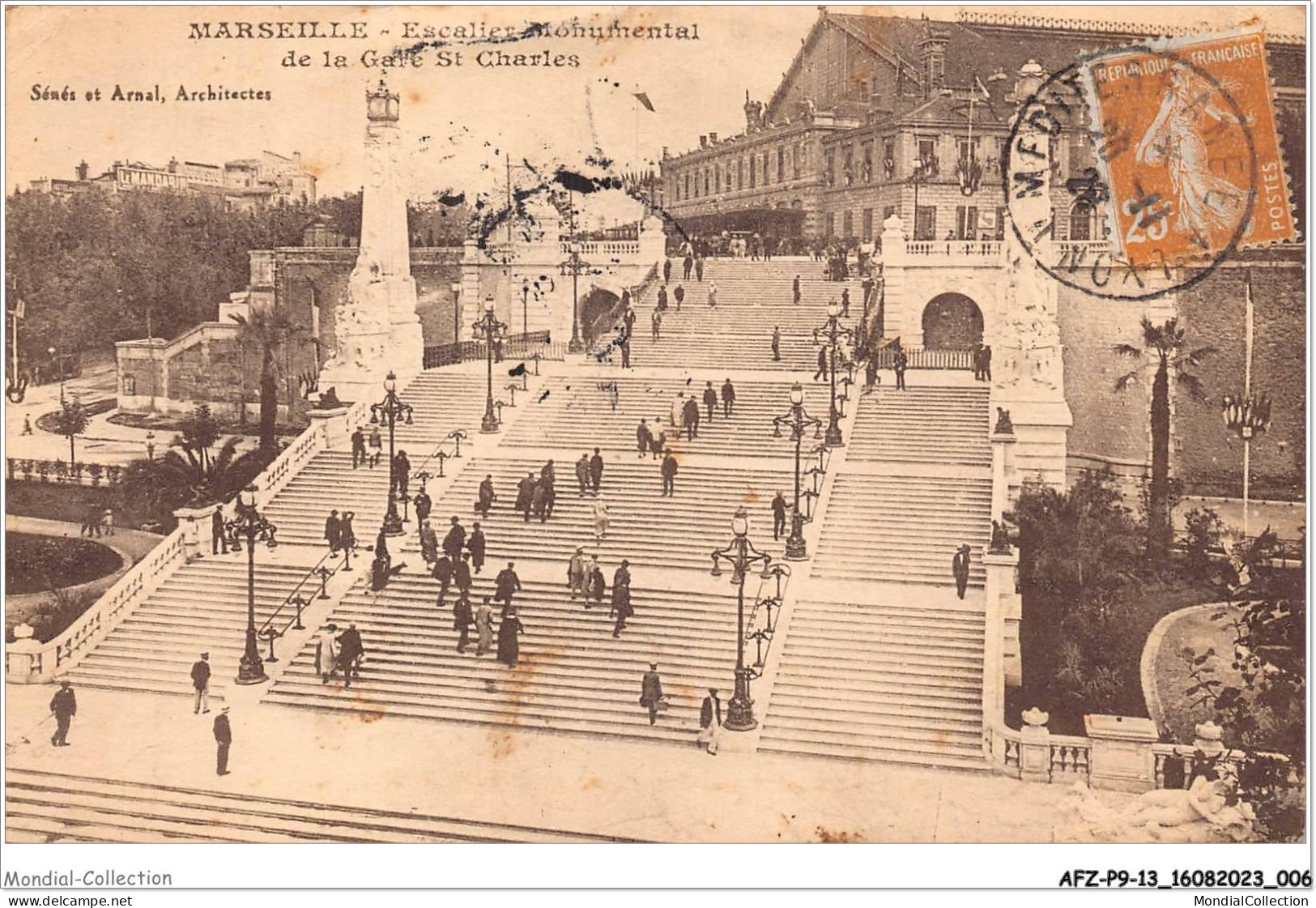 AFZP9-13-0686 - MARSEILLE - Escalier Monumental De La Gare St-charles - Station Area, Belle De Mai, Plombières