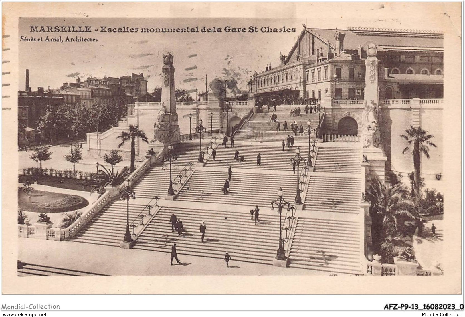 AFZP9-13-0683 - MARSEILLE - Escalier Monumental De La Gare St Charles - Estación, Belle De Mai, Plombières