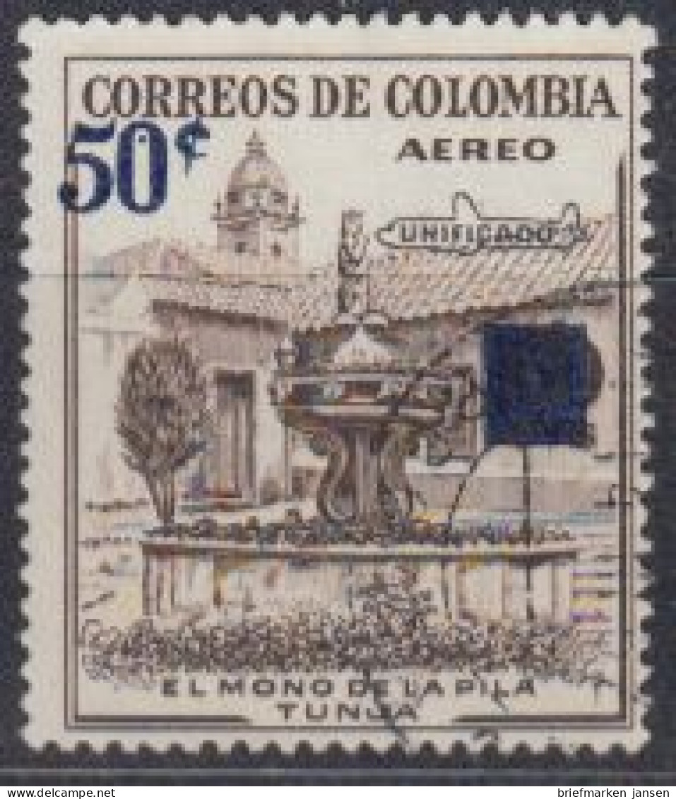 Kolumbien Mi.Nr. 855 Affenbrunnen, MiNr.678 M.Aufdr. (50 A.60) - Colombia