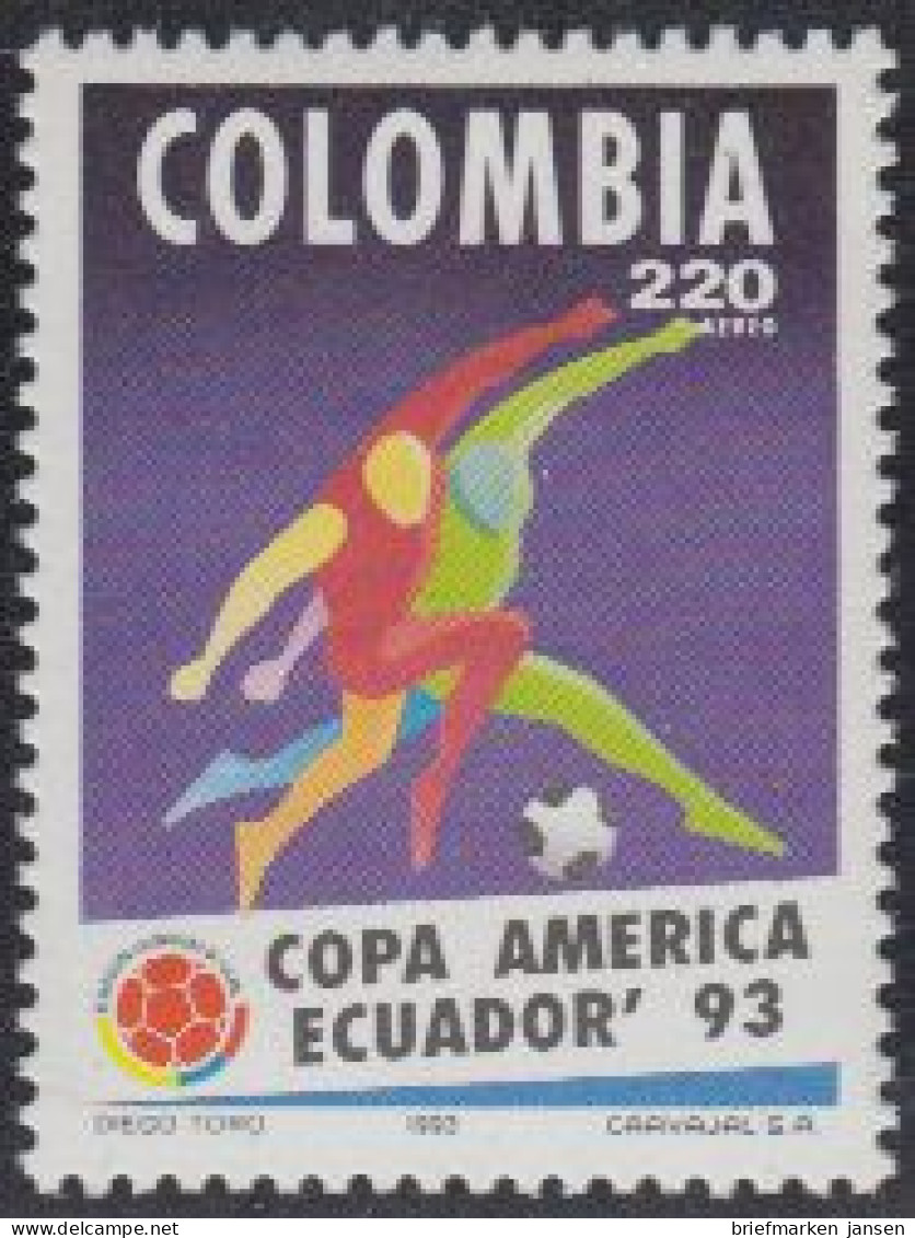 Kolumbien Mi.Nr. 1895 Panamerika-Cup Der Fußballnationalmannschaften (220) - Colombia