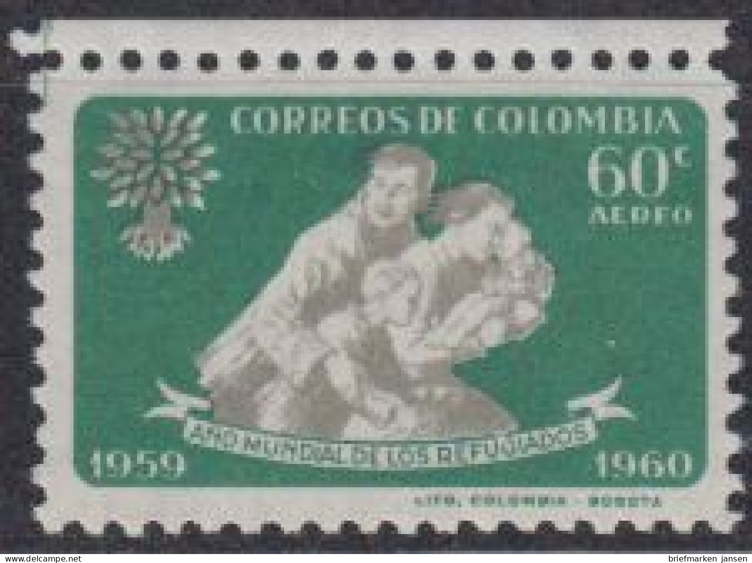 Kolumbien Mi.Nr. 926 Weltflüchtlingsjahr, Flüchtlingsfamilie (60) - Colombia