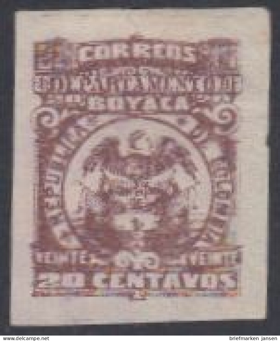 Kolumbien (Boyacá) Mi.Nr. 5B Freim. Wappen (20) - Colombia