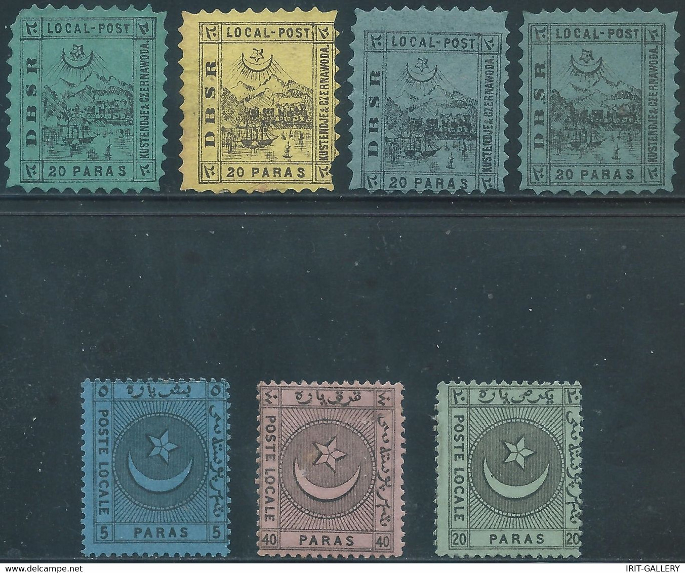 TURKEY-TÜRKEI-TURQUIE,1866,DBSR KUSTENDJIE & CZERNAWODA LOCAL.POST,Genuine Stamps,Mint Hinged - Otros & Sin Clasificación