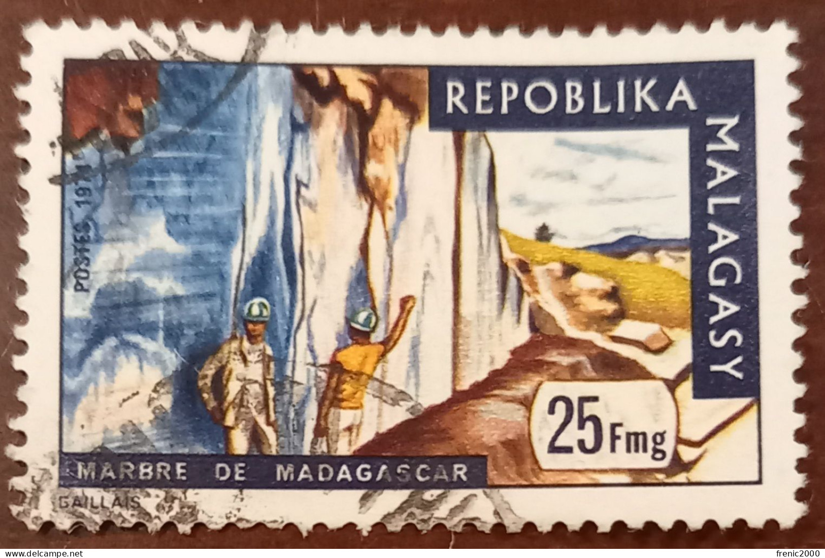 TM 379 - République Malgache 544 - Marbre De Madagascar - Madagascar (1960-...)