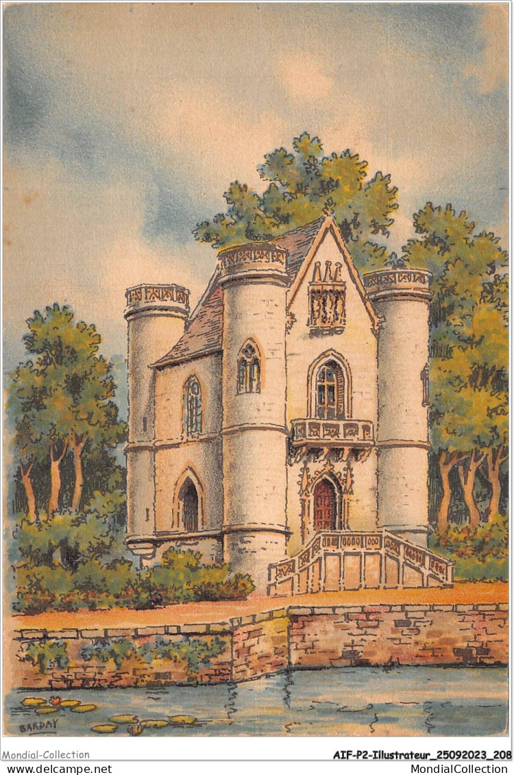 AIFP2-ILLUSTRATEUR-0234 - BARDAY - Environs De CHANTILLY - Le Château De La Reine Blanche  - Barday