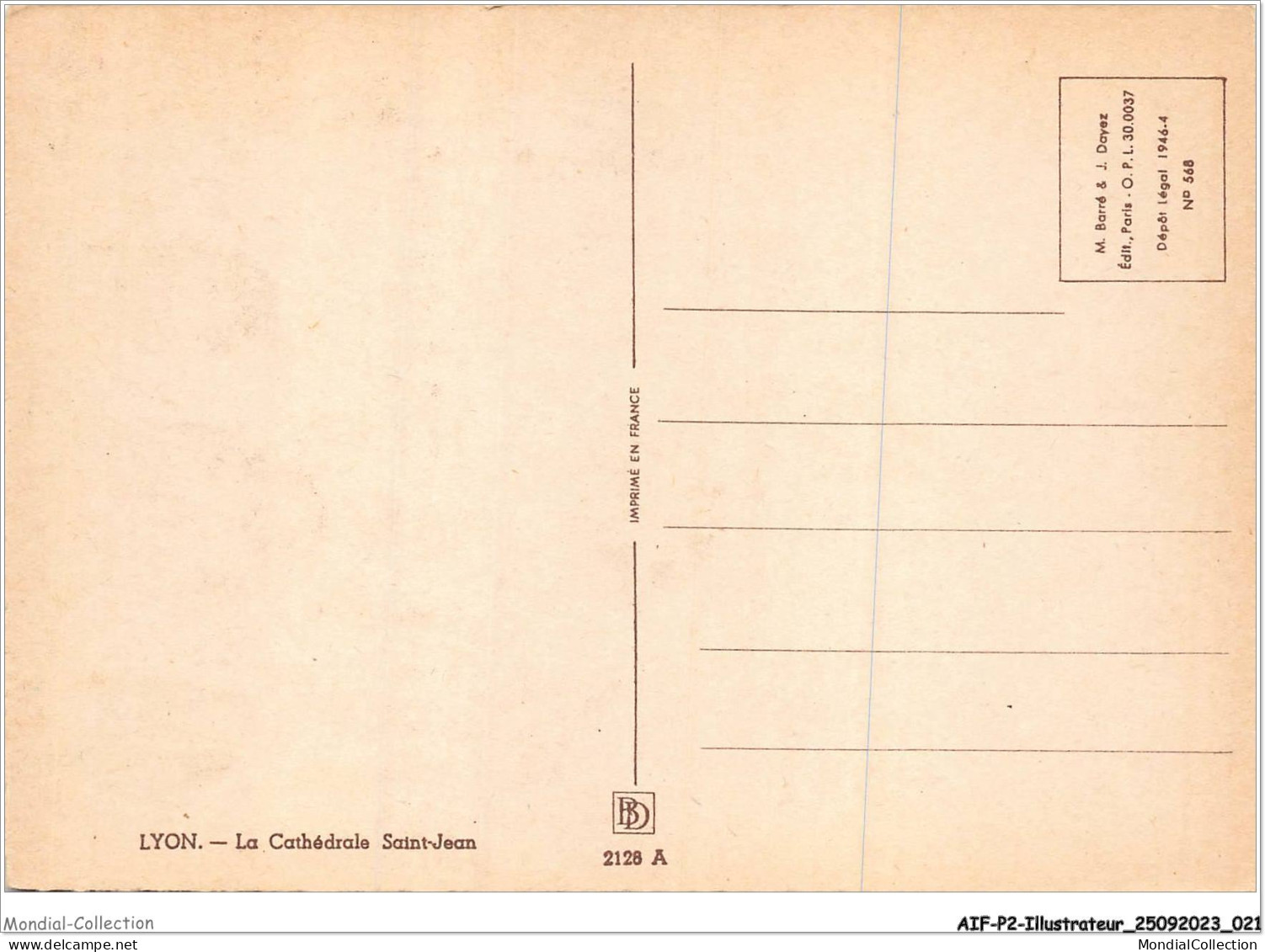 AIFP2-ILLUSTRATEUR-0140 - BARDAY - LYON - La Cathédrale Saint-jean  - Barday