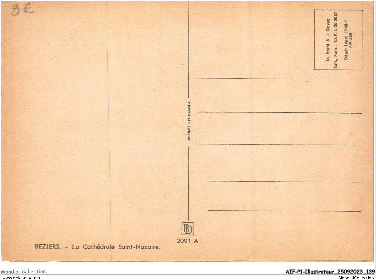 AIFP1-ILLUSTRATEUR-0069 - BARDAY - BEZIERS - La Cathédrale Saint-nozaire  - Barday