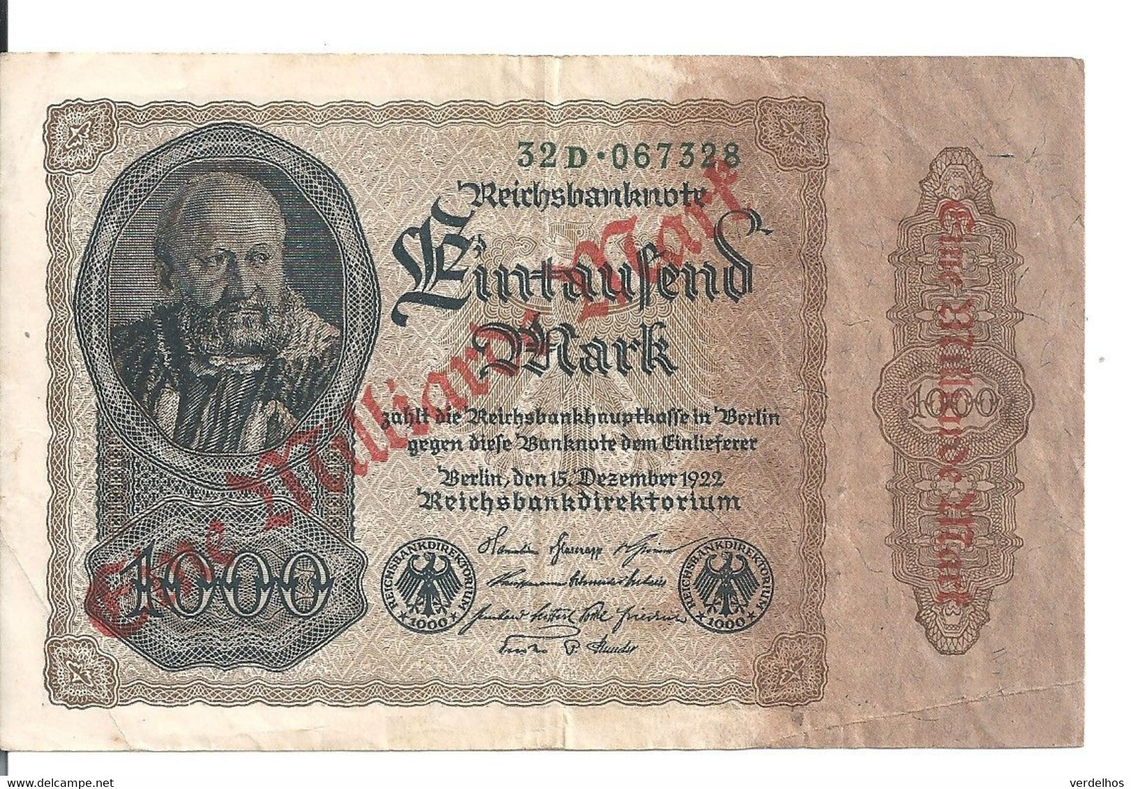 ALLEMAGNE 1 MLLIARDE MARK 1922 VF+ P 113 - 1 Milliarde Mark