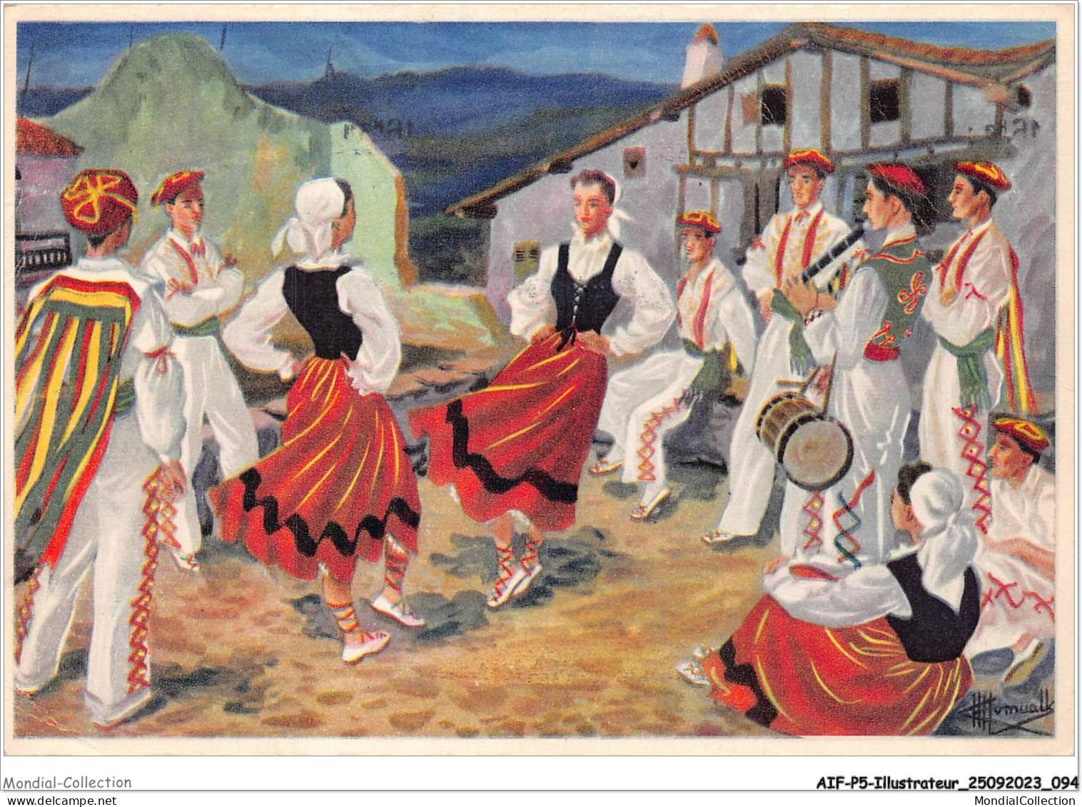 AIFP5-ILLUSTRATEUR-0502 - HOMUALK - Le Binako Danse Basque  - Homualk