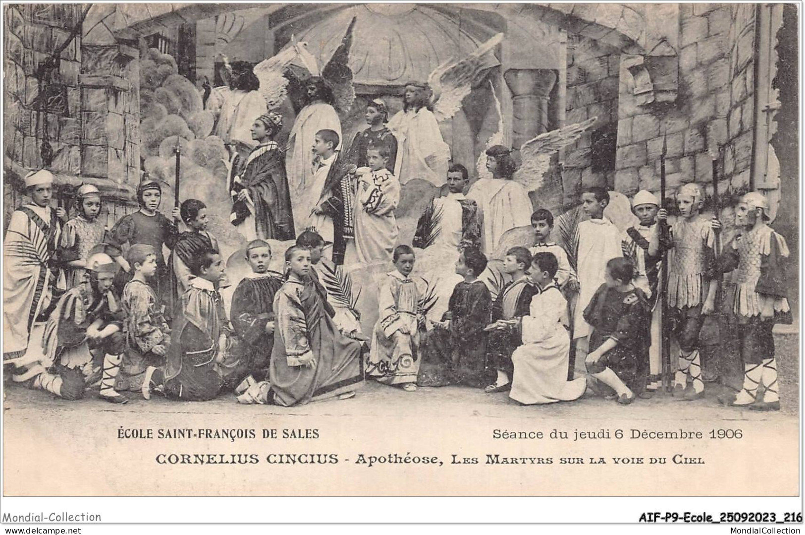AIFP9-ECOLE-1021 - école Saint-françois De Sales - Séance Du Jeudi 6 Décembre 1906  - Schulen