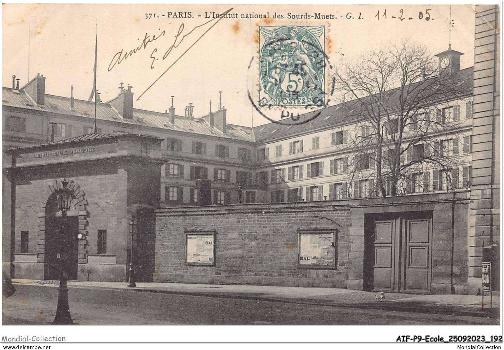 AIFP9-ECOLE-1009 - PARIS - L'institut National Des Sourds-muets  - Schulen