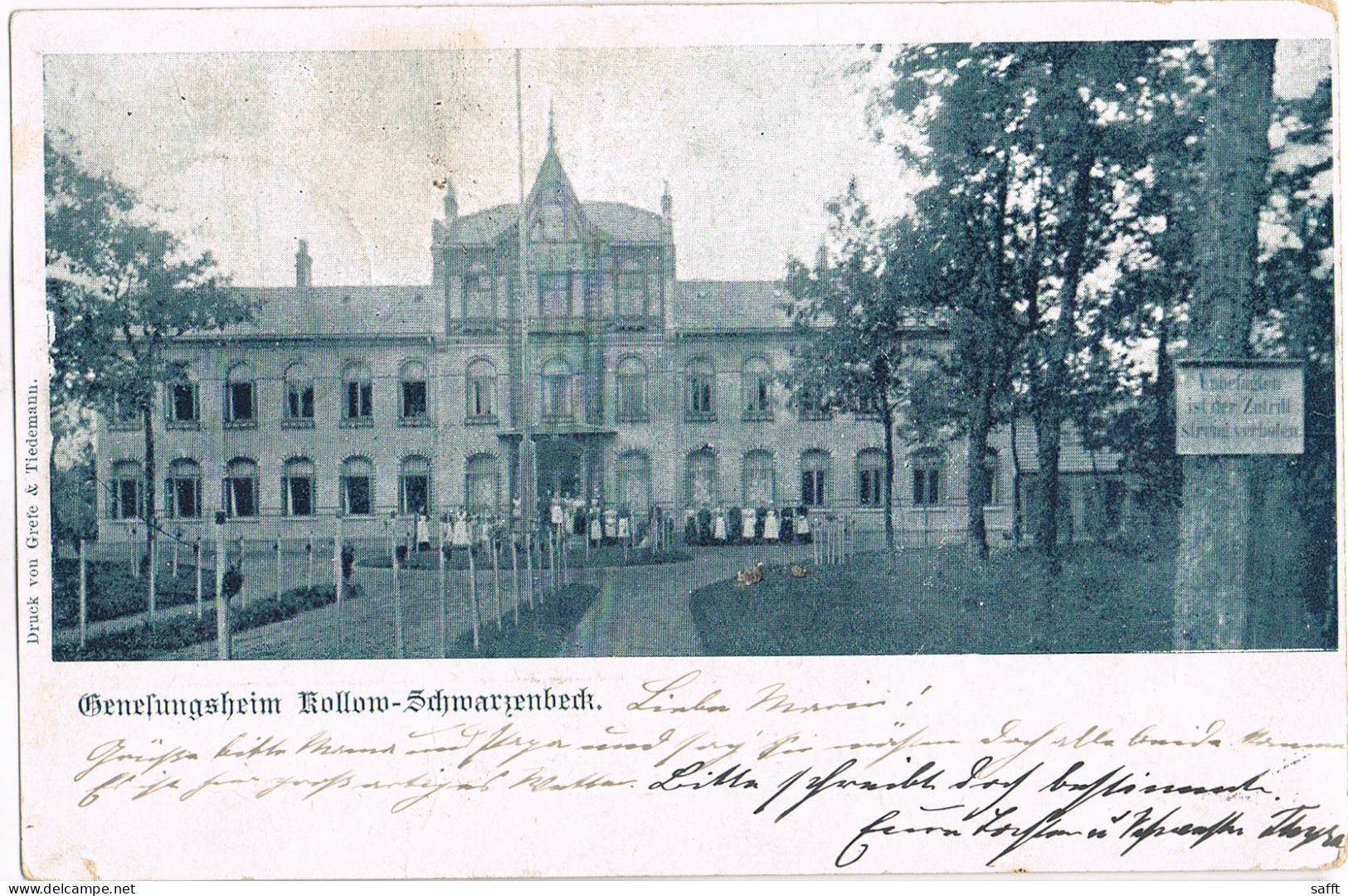 AK Kollow-Schwarzenbek, Genesungsheim 1902 - Schwarzenbeck