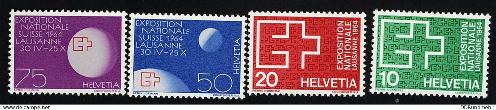 1963 Expo Lausanne  Michel CH 782 - 785 Stamp Number CH 430 - 433 Yvert Et Tellier CH 717 - 720 Xx MNH - Unused Stamps