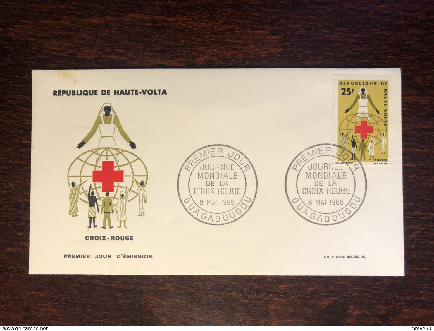 HAUTE VOLTA UPPER VOLTA FDC COVER 1966 YEAR RED CROSS CROIX ROUGE HEALTH MEDICINE STAMPS - Alto Volta (1958-1984)