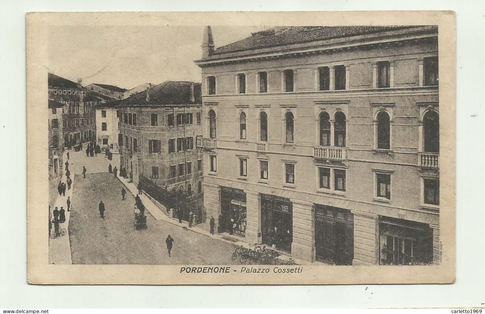 PORDENONE - PALAZZO COSSETTI 1930 VIAGGIATA FP - Pordenone