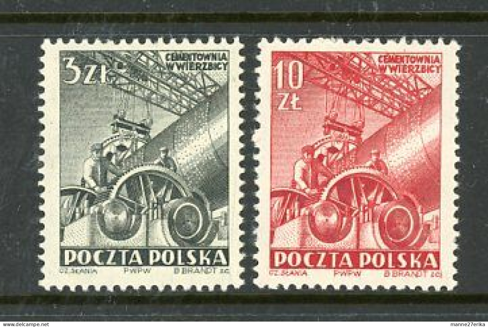 Poland MH 1952 Concrete Works - Gebraucht