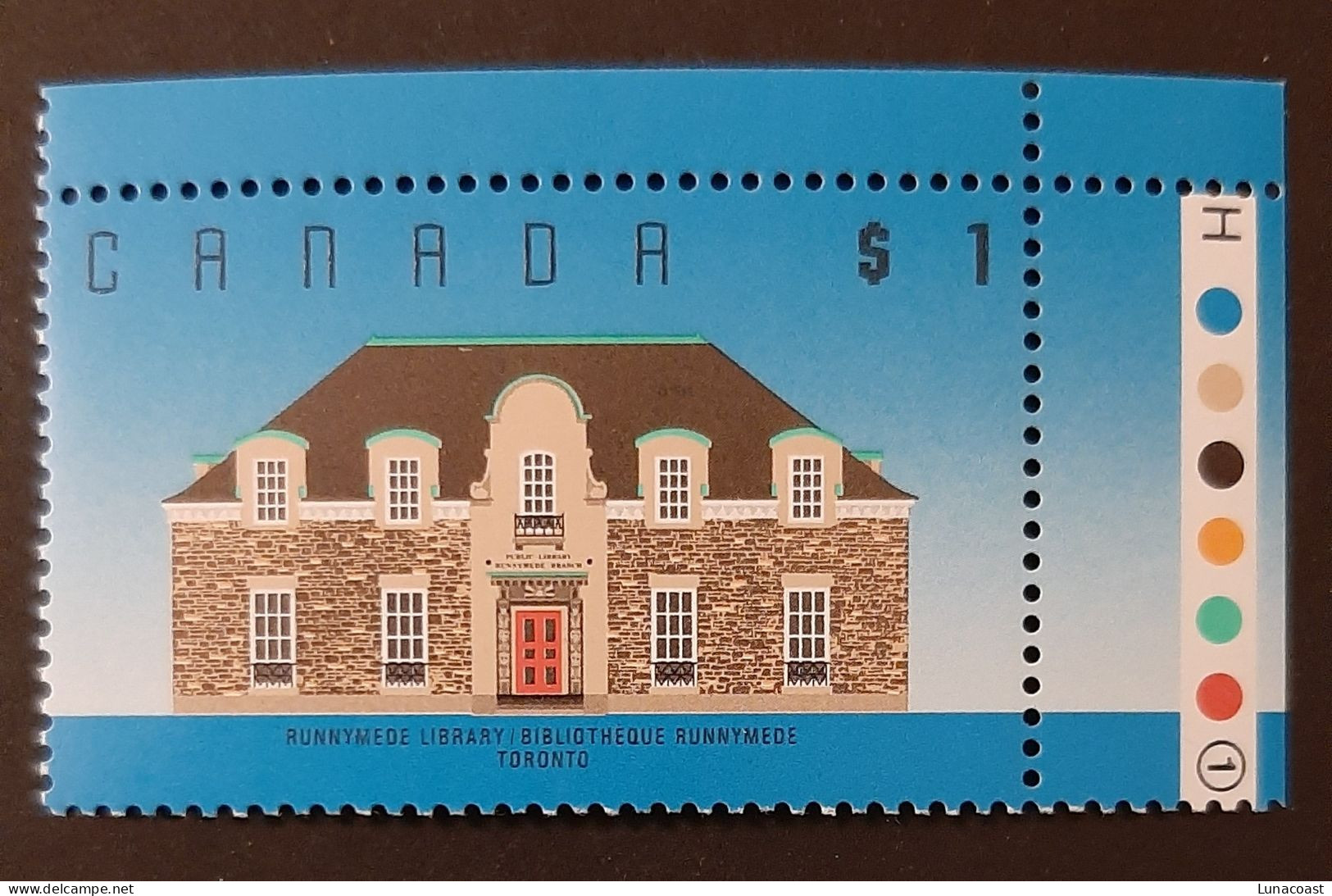 Canada 1989 MNH Sc #1181**   1$ Architecture, Runnymede Library - Neufs