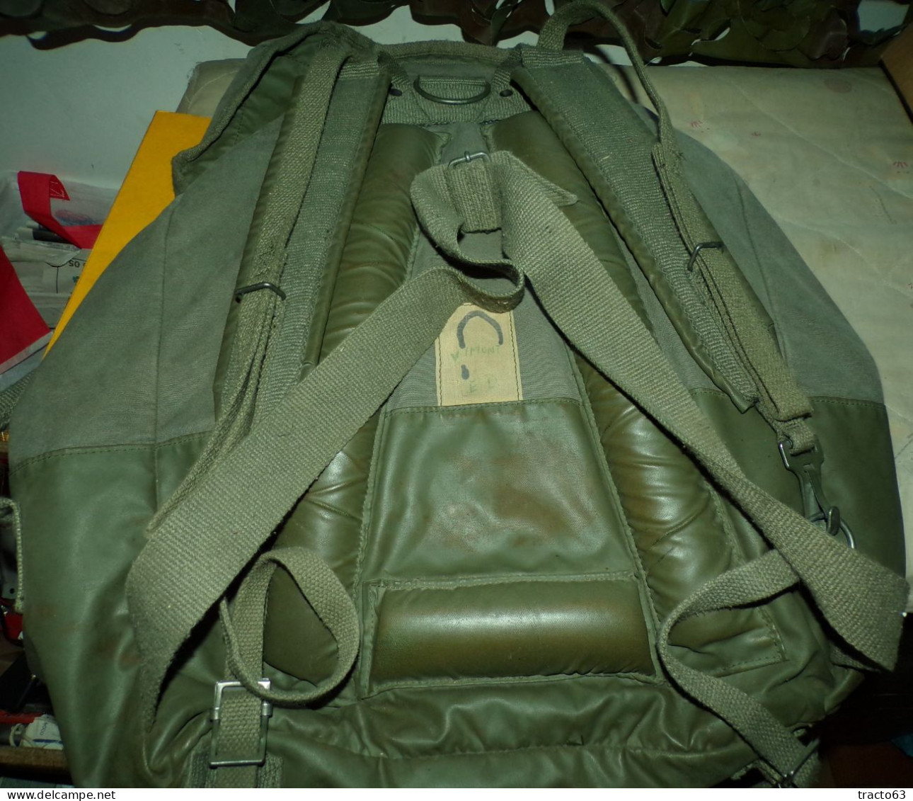 SAC A DOS MILITAIRE DE L'ARMEE FRANCAISE AVEC ALLONGE POSSIBLE EN HAUTEUR INTEGRE , BON ETAT , VOIR PHOTOS.POUR TOUT REN - Equipaggiamento