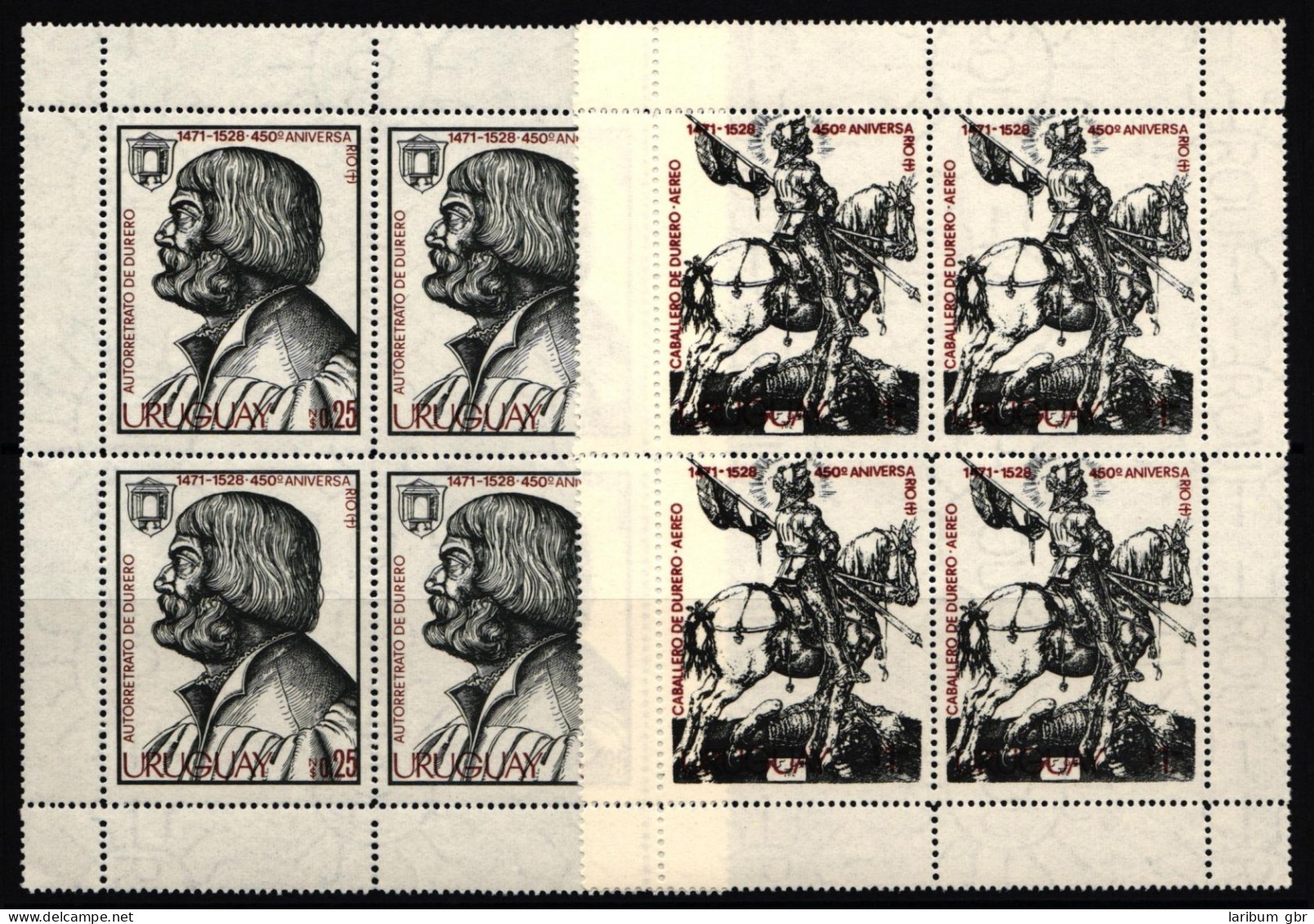 Uruguay 1489 Und 1491 Postfrisch Kleinbögen / Dürer #IH903 - Uruguay