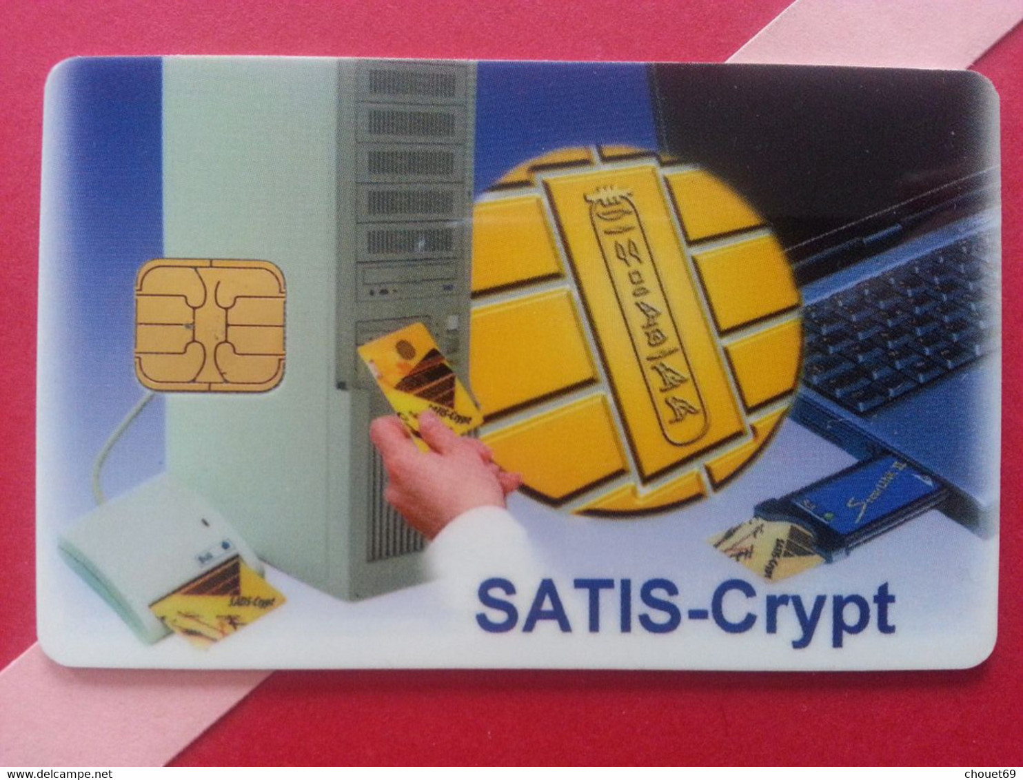 CARTE A PUCE BULL SATIS CRYPT TEST CARD Smart Demo (BA0415 - Origine Sconosciuta