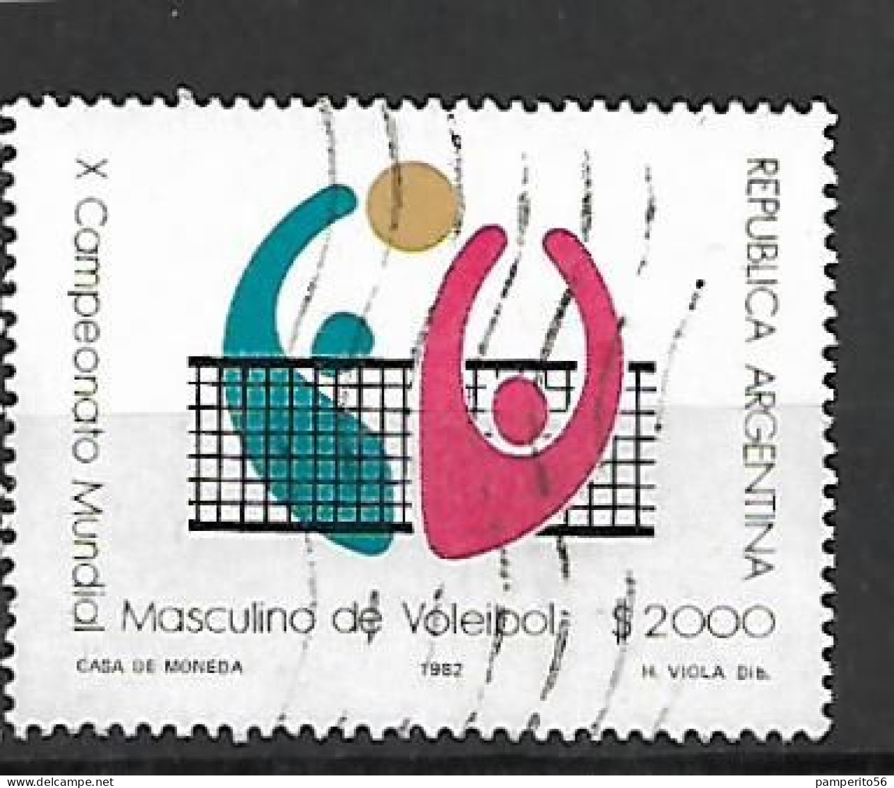 ARGENTINA - AÑO 1982 -  10º Campeonato Mundial De Voleibol. - Usado - Used Stamps
