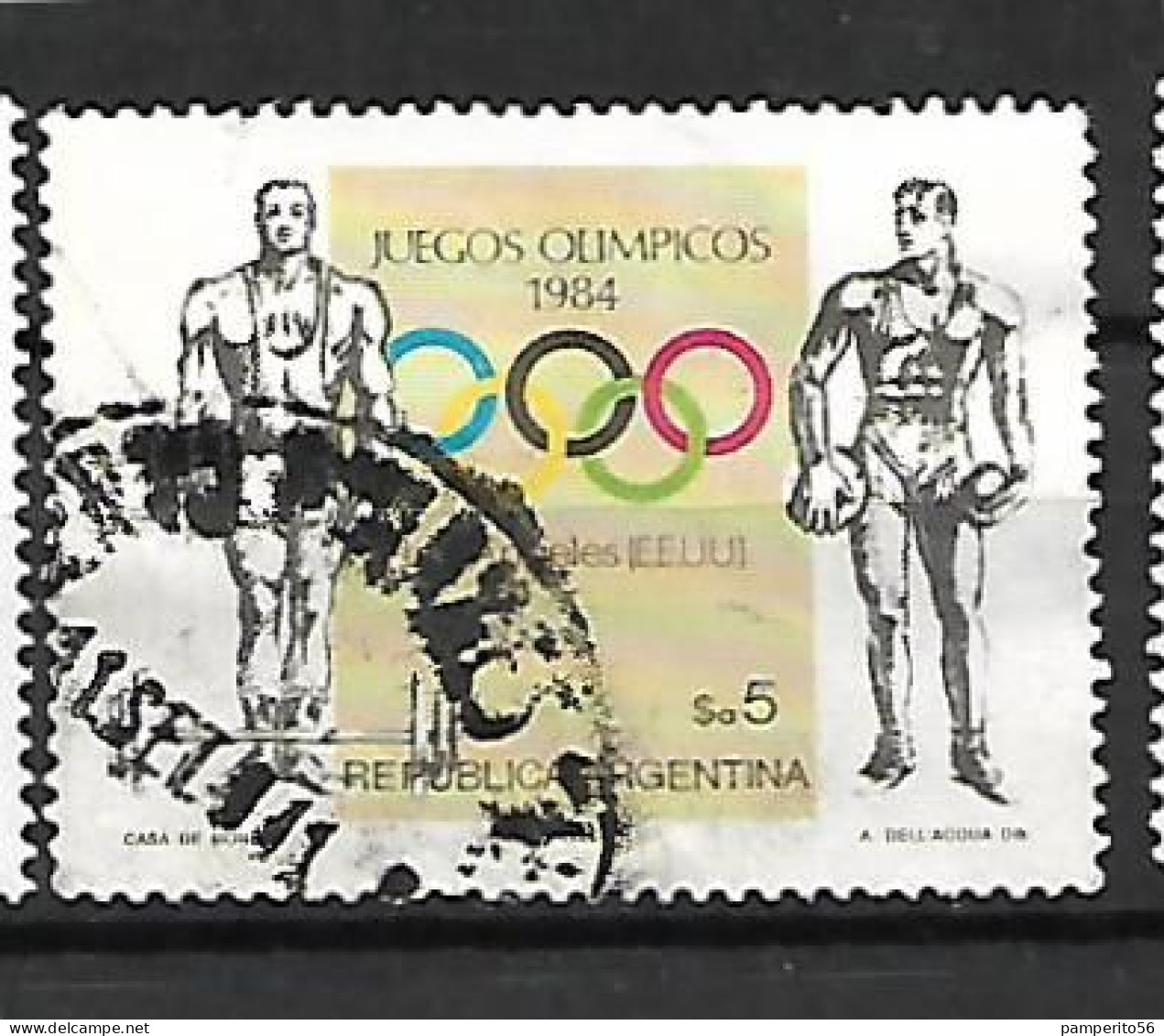 ARGENTINA - AÑO 1984 -  Juegos Olímpicos. Los Ángeles'84 - Atletismo. - Usado - Gebruikt