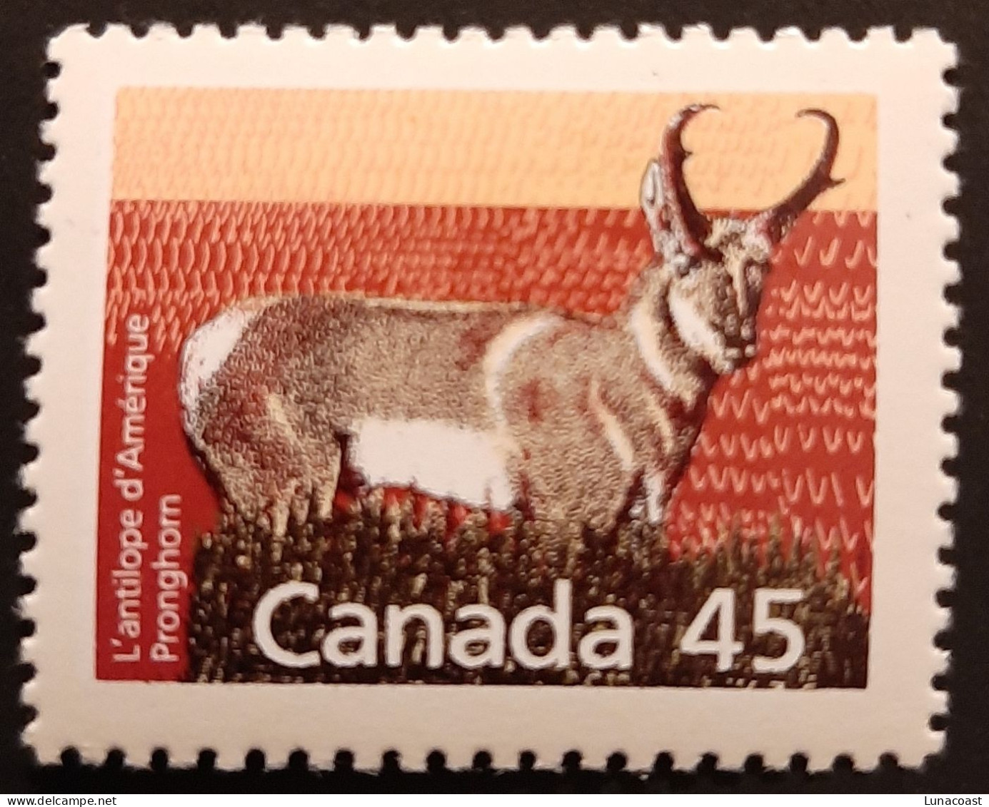 Canada 1988 MNH Sc #1172**   46c Pronghorn, Perf. 12.5 X 13.1 - Neufs