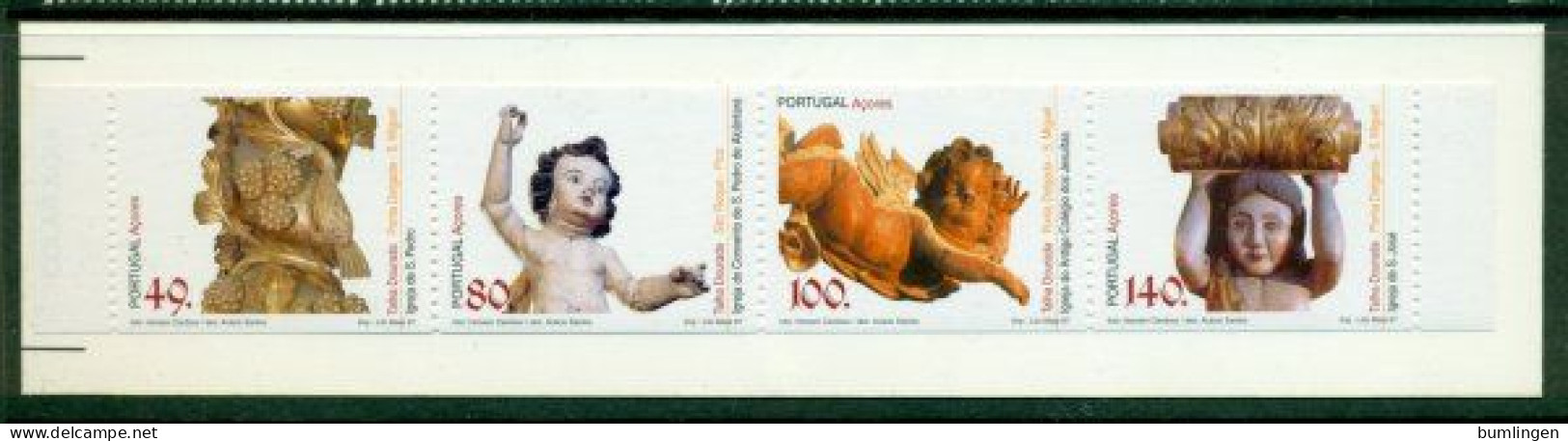 PORTUGAL – AZORES 1997 Mi MH 14 Booklet** Religious Art [B416] - Religión