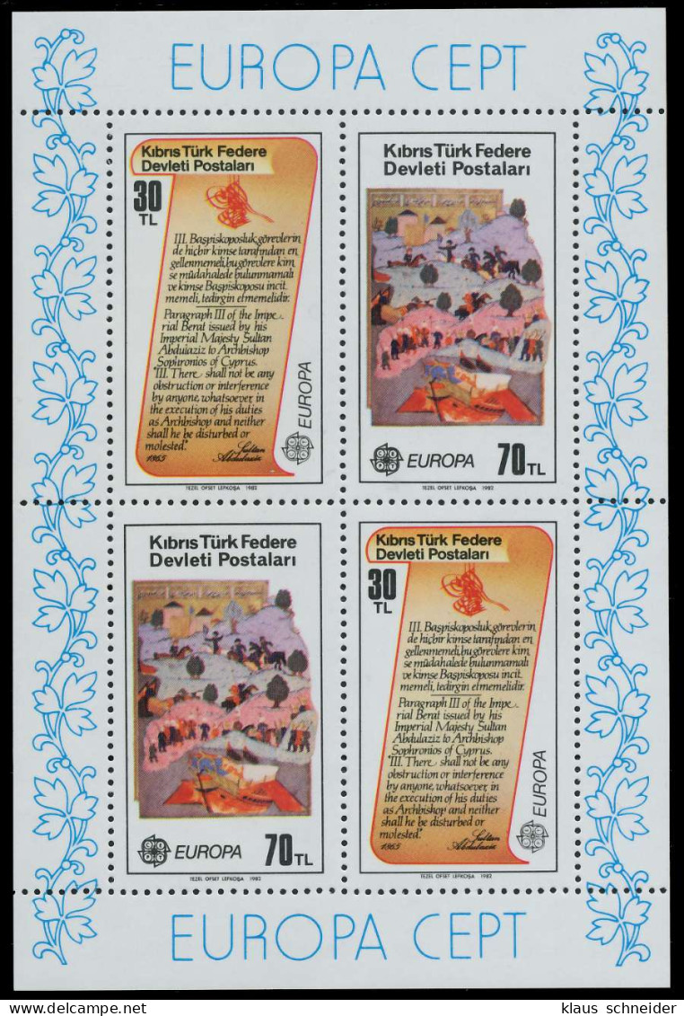 TÜRKISCH-ZYPERN Block 3 Postfrisch X07187E - Unused Stamps