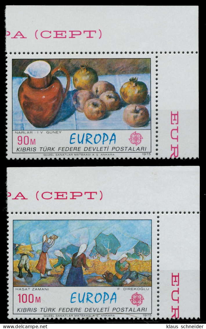 TÜRKISCH-ZYPERN 1975 Nr 23-24 Postfrisch ECKE-ORE X55CC72 - Unused Stamps
