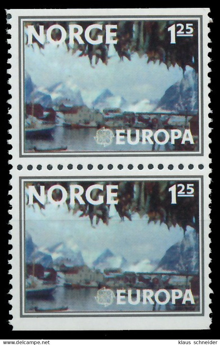 NORWEGEN 1977 Nr 742Do Du Postfrisch SENKR PAAR S177662 - Unused Stamps