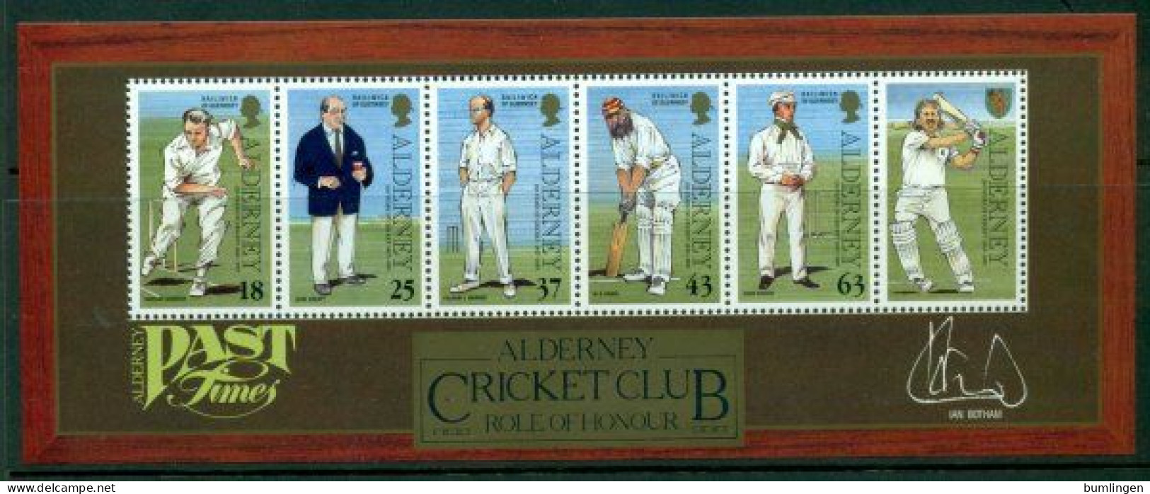 ALDERNEY 1997 Mi BL 3** Cricket [B439] - Cricket